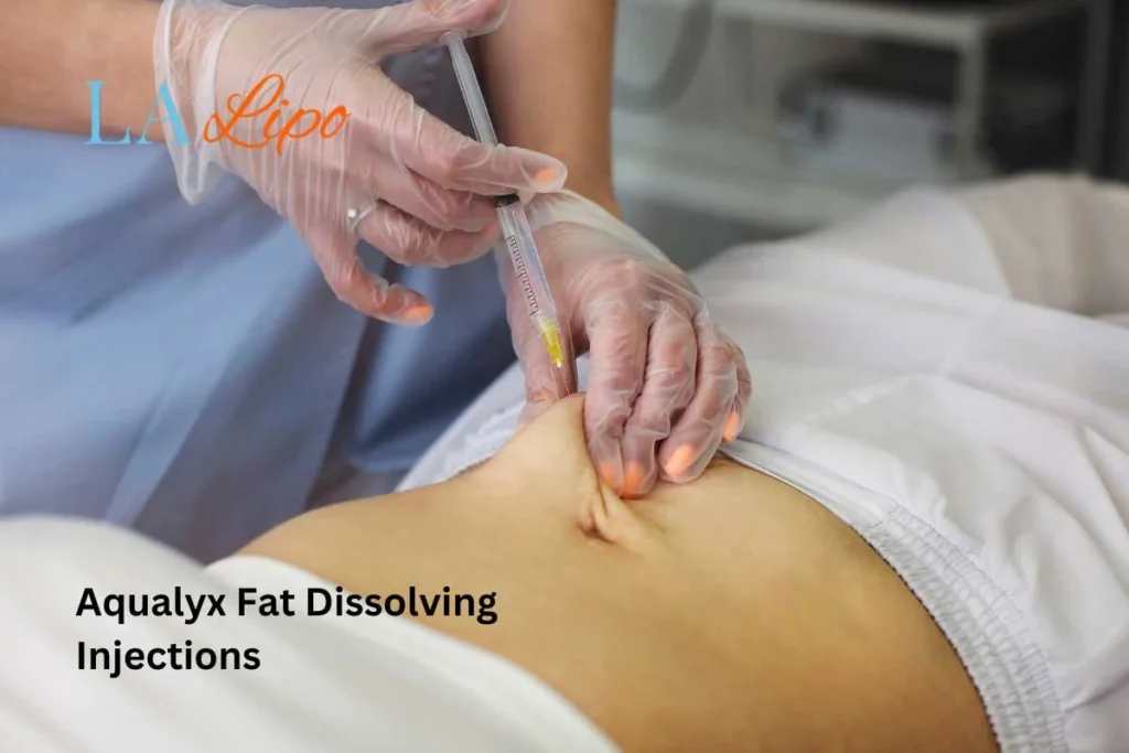 woman having fat dissolving injections Wanstead in the stomach