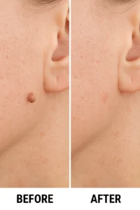 Skin tags removal Wanstead before and after