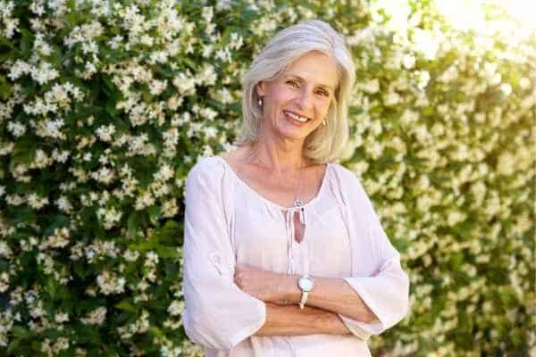 Older woman happy with urinary incontinence treatment Wanstead